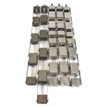 (lot Of 5) Evac Vacuum Fitting Chain Clamp Stainless Steel. Fixed Price $145.29.