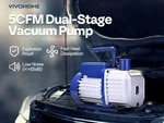 Vivohome 1/2 Hp 5 Cfm Dual Stage A2L Hvac Vacuum Pump, Sparkless Motor For R3.... Fixed Price $149.95.