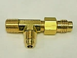 Robinair Vacuum Pump, 15195 Combination Inlet Tee Fitting For 12 & 134. Fixed Price $25.00.