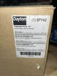 Dayton 6PY42 Double Diaphragm Pump, Aluminum, Buna. Fixed Price $600.00.