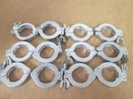 Various Brands Iso NW-32/40 Flange Fitting Hinge Swing Clamp Lot Of 12. Fixed Price $35.10.