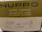 Nupro B-4BK Bellows-sealed Analyzer Valve 1/4" Brass Helium Leak Tested. Fixed Price $54.00.