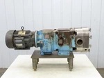 Waukesha Spx 130 Positive Displacement Sanitary Pump 3" Tri-clamp 5HP 230/460V. Fixed Price $4679.99.
