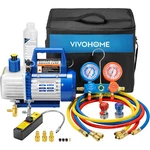 4CFM 1/3HP Hvac Vacuum Pump & Manifold Gauge Set R134A R410A Refrigerant Kit. Fixed Price $109.98.