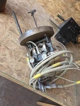 Graco Husky 307 Air-operated Diaphragm Pump Paint Pot Lid W/ Spray Gun. Fixed Price $495.00.