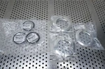 (2 Sets) Kurt Lesker Vacuum Clamp QF50-200-CS W/ Srb Centering. Fixed Price $120.00.