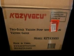 Kozyvacu TA350 Vacuum Pump, 120VAC, 60HZ, 1/4HP - Open Box. Fixed Price $59.99.