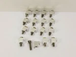 (16) Kurt J Lesker Qf-ssc-ali Single Claw Clamp For Iso Sizes 63-100, Aluminum. Fixed Price $85.00.