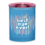 Slant Collections 12 Oz Insulated Acrylic Travel Tumbler With Lid, Best Age Ever. Fixed Price $13.29.