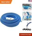 Swivel Cuff Manual Pool Vacuum Hose 30 Ft - Best For Inground & Above. Fixed Price $61.50.