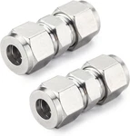 Metric 304 Stainless Steel Compression Tube Fitting Union 10MM Od W/ Double F.... Fixed Price $12.68.