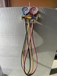 Yellow Jacket 42004 Series Manifold Gauge Two Valve Set For R-22/404A/410A. Fixed Price $89.00.