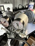 Tested Works Gast G8GCX Air Vacuum Compressor Pump 1/6HP W/ Collection Cups. Fixed Price $175.00.
