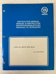 Varian Model 951-5014 0.75" All-metal Mini Valve Manual. Fixed Price $25.00.