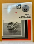 Leybold-heraeus Inc. Ruvac Root Pumps And Accessories Catalog.. Fixed Price $49.99.