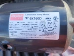 Dayton 6K160D Carbonator Pump Motor 48YZ 1PH 1/4HP 1725RPM 115/230V-AC. Fixed Price $145.00.