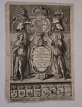 Engraving Cursus Philosophicus Dedication To Queen Catherine Of Braganza C1685. Fixed Price $600.00.