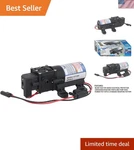 EF1000-BOX 12V Diaphragm Pump With 3/8" Hose Barb Ports, 1.0 Gpm. Fixed Price $64.54.
