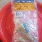 Yellow Jacket 93850 Vacuum Pump Manifold Gold Blue With Micron Gauge Port. Fixed Price $130.00.