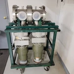 8" Vacuum Chamber Conflat DN100CF KF25 W/ Frame Cart Ultra High Diffusion Pumps. Fixed Price $5047.98.