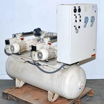 Dual Busch Rc 0040-A005-1016 Rotary Vane Vacuum Pump System 15 Torr 460V 3PHASE. Fixed Price $7999.99.