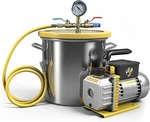 Gallon Vacuum Chamber With Pump Kit, 3.5 Cfm Stainless Steel. Fixed Price $191.90.