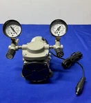 Cole Parmer Ptfe-coated Vacuum Pump,gauge/reg/valve; 1.2 CFM/22.9"HG-20PSI/12VDC. Fixed Price $219.99.