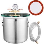 5-GALLON Stainless Steel Vacuum Chamber Urethanes Silicones Degassing Closeout. Fixed Price $123.90.