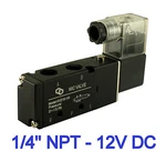 1/4 Inch Way Position Directional Control Electric Solenoid Air Valve 12V Dc. Fixed Price $29.99.
