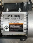 Vacuum Pump Us General 98076 2.5 Cfm 115V 1/6 Hp 1720 Rpm Tested. Fixed Price $23.00.