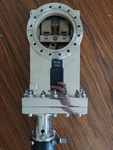 6" Cf Conflat Pneumatic Gate Valve Ultra High Vacuum 125-0400. Fixed Price $1000.00.