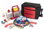 Auto Repair Complete Tool Kit With 1-STAGE 3.5 Cfm Vacuum Pump, Manifold G.... Fixed Price $235.80.