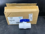 Lot Of 5 Nibco 4660S, 1/4" Pvc Ball Valve, X Socket, MAO112B. Fixed Price $99.98.