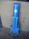 Orbinox 8" Knife Valve, 10-2134R, AG522150, Orbe PAKE4NA0-9 Pneumatic Cylinder. Fixed Price $735.00.