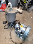 Gast R1102C-14 Regenair Vacuum Blower Pump W/ Dust Collector. Fixed Price $300.00.