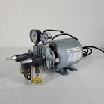 Tested Pulls Strong Gast G8GCX Air Vacuum Compressor Pump 1/6HP Collection Cups. Fixed Price $299.00.