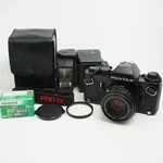 Pentax Lx 35MM Slr Film Camera Early Model Smc 50MM F/1.7 Lens Flash Strap Kit. Fixed Price $399.99.