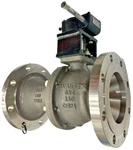 Warren Firesafe Flanged Floating Ball Valve Stainless Steel Class 150 6"X4" CF8M. Fixed Price $2970.00.