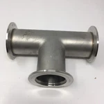 New Kurt J Lesker Tee 2.9"OD On Flange 1.9"ID Tube DN25CF(?). Fixed Price $108.67.