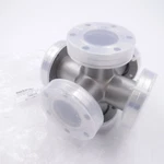 Kurt J Lesker C6-0275 6-WAY Cross Stainless Steel 1.50" Tube Od Cf 2.46" "a" Dim. Fixed Price $499.99.