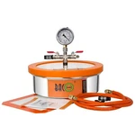 Bacoeng 1 Gallon Flat Vacuum Chamber Kit, Stainless Steel Degassing Ch.... Fixed Price $107.67.