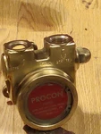 Procon Brass Rotary Vane Pump 1/2" Fnpt 265GPH 250PSI 1725RPM 104E265G12BA. Fixed Price $206.24.