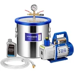 Vivohome 5 Gallon Vacuum Chamber With Pump Kit, Tempered Glass Lid. Fixed Price $246.98.