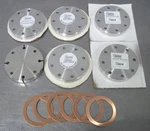 C200452 Lot 6 Mdc F450000 P/n 110018 4.5" Conflat Ss Vacuum Flange Blanks. Fixed Price $200.00.