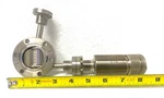 Varian 1.33" Conflat Flange Rotation Feedthrough Uhv Shutter With 2.75". Fixed Price $500.00.