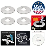 Versatile 2" Pipe Stainless Steel Flange With Adhesive, Pack Of 4 Wall Plates. Fixed Price $29.39.