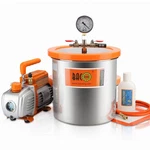 Vacuum Chamber Gallon 3.6 Cfm 1 Stage Pump Acrylic Lid Bacoeng Degassing Resin. Fixed Price $209.99.