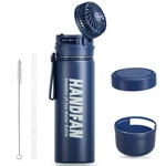 Yescom 24OZ Vacuum Insulated Water Bottle W/ Fan&straw Stainless Steel Tumbler. Fixed Price $78.90.